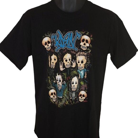 Korn T Shirt Vintage Y2K 2000s Untouchables Resurreccion Blue Mexican Bootleg